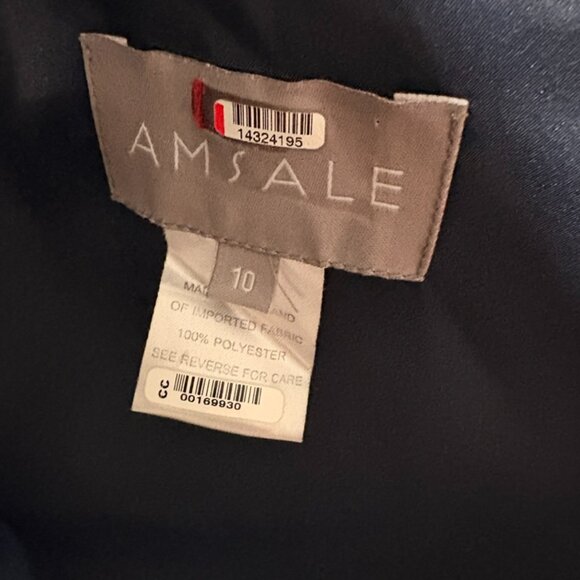 Amsale Navy Laurie Dress, Size 10 - Picture 7 of 7